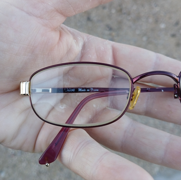 Vintage Chloe CL1187 C04 135 Purple Eyeglasses. Made in France  - Picture 4 of 16
